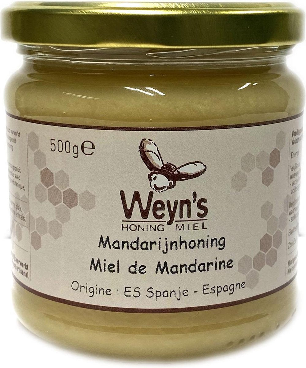 Mandarijnhoning - 500g - Weyn's - Honing vloeibaar