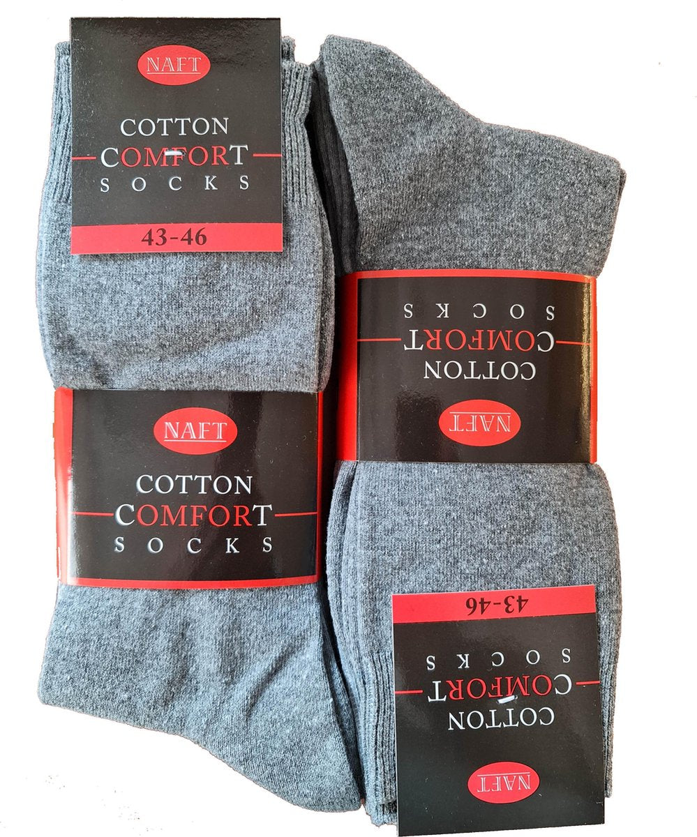 Comfort - Herensokken - Grijs Mix - 10 Paar - Maat 43-46