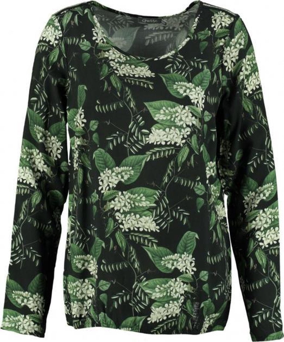 Geisha groen blouse shirt - Maat XS