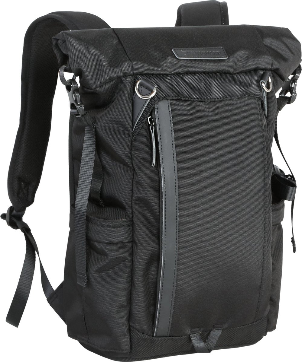 Vanguard VEO GO 37 M BK| Roltop Camera Rugtas | Systeem-Reflex | Tot 4 Lenzen | Zwart
