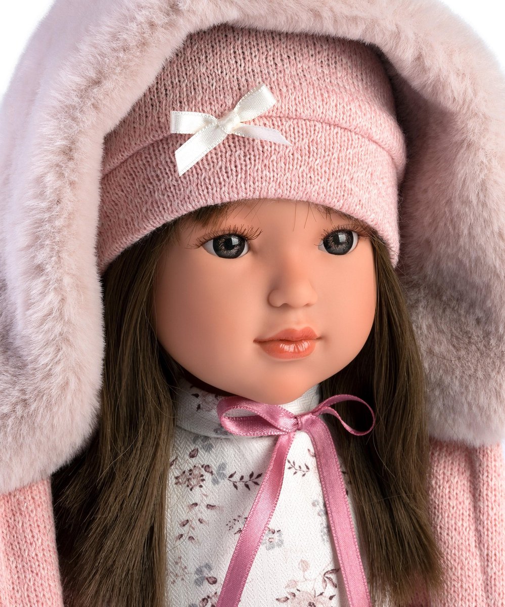 Llorens pop Sofia met bruin haar 40 cm
