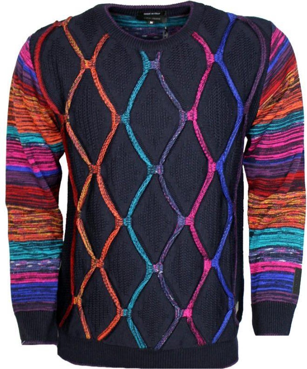 Carlo Colucci Sweater C8803 - Blauw