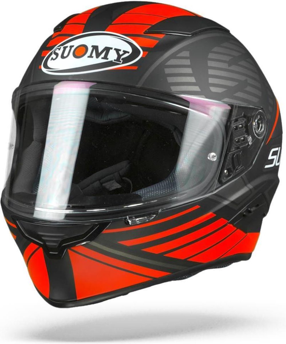 Suomy Speedstar Sp1 Mat Zwart Rood Integraalhelm - Motorhelm - Maat XL