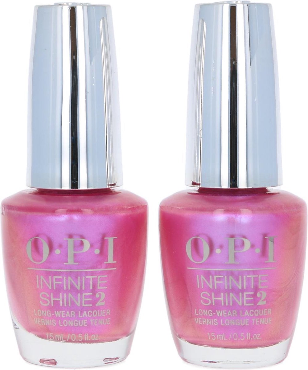 O.P.I Infinite Shine Nagellak - Rainbows in Your Fuchsia (2 stuks)