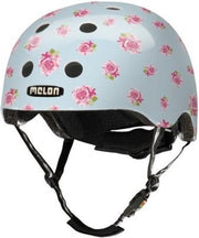 Melon Flying Roses Fietshelm - Maat XL-XXL (58-63cm) - Blauw