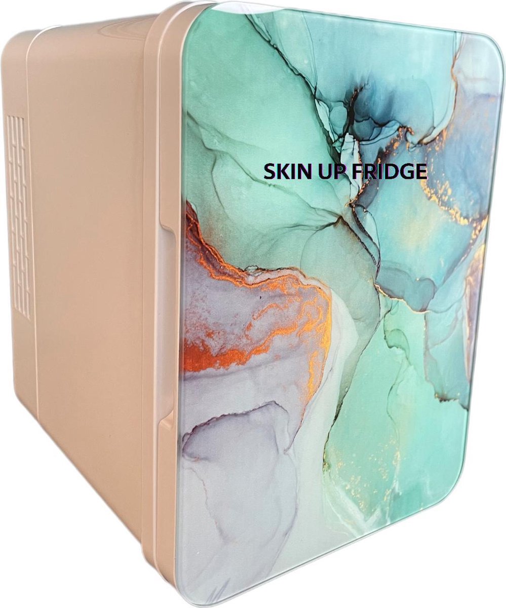 Skin up fridge- Skincare fridge - Mini fridge -Makeup - 4L- BLUE MARBLE