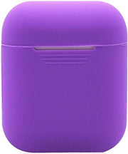 Siliconen Bescherm Hoesje Cover voor Apple AirPods Case -Airpods Hoesje Siliconen Case Paars (Paars)