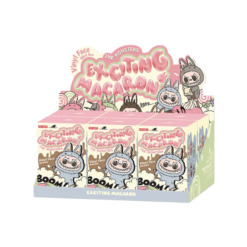 Pop Mart Labubu The Monsters Tasty Macarons Vinyl Face Blind Box FULL BOX 6 stuks