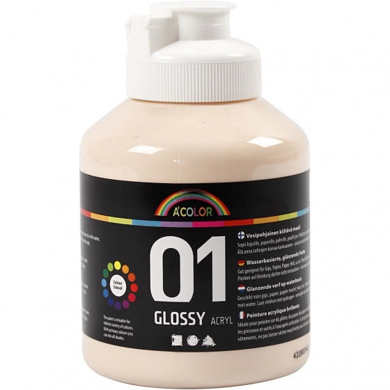 acrylverf glossy 500ml crème