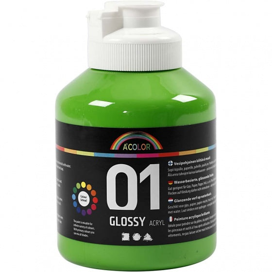 acrylverf glossy 500ml lichtgroen