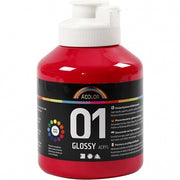 acrylverf glossy 500ml primair rood