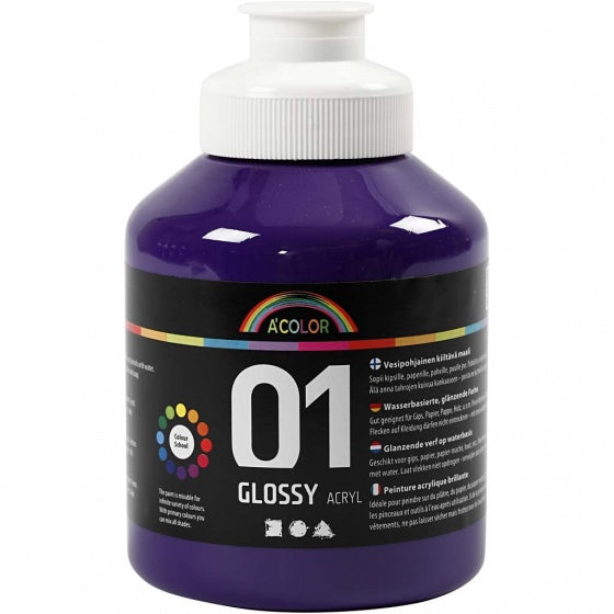 acrylverf glossy 500ml violet