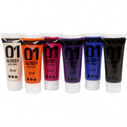 acrylverf glossy 6 stuks 20 ml extra multicolor