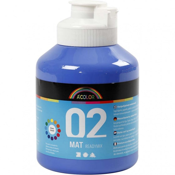 acrylverf mat 500ml blauw