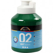 acrylverf mat 500ml donkergroen