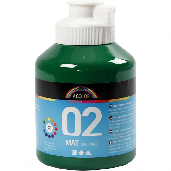 acrylverf mat 500ml donkergroen