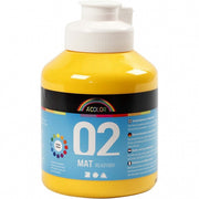 acrylverf mat 500ml geel