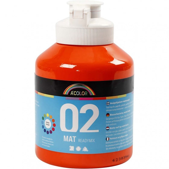 acrylverf mat 500ml oranje