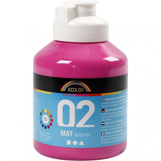 acrylverf mat 500ml roze