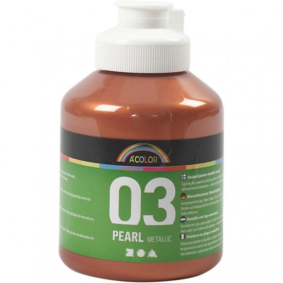 acrylverf metallic 500ml koper