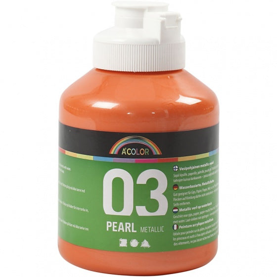 acrylverf metallic 500ml oranje