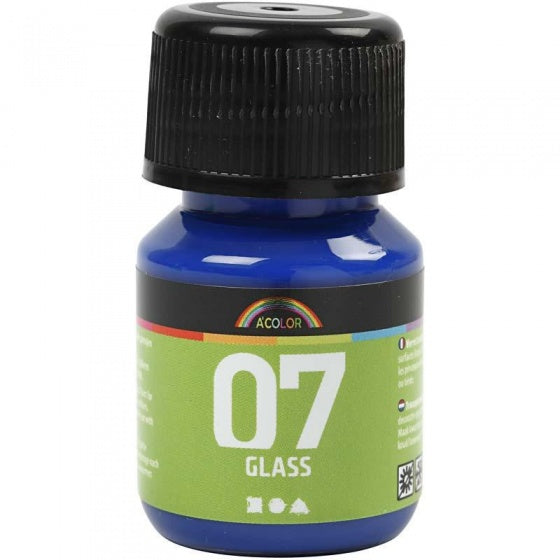 transparante glasverf 30 ml blauw