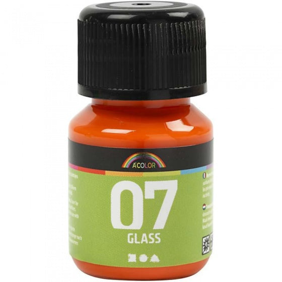 transparante glasverf 30 ml oranje