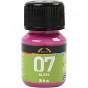 transparante glasverf 30 ml roze