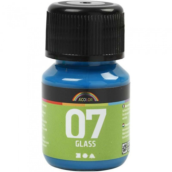 transparante glasverf 30 ml turquoise