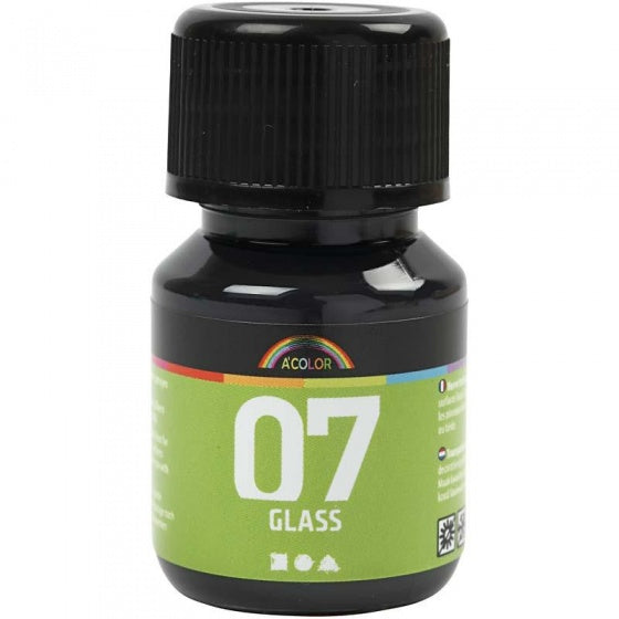 transparante glasverf 30 ml zwart