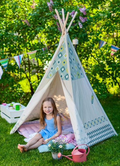 Indianen Tipitent 120 x 120 x 150 cm junior beige