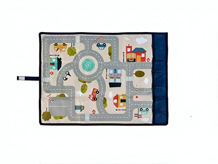 verkeerskleed Travel & Play 67 x 47 cm multicolor