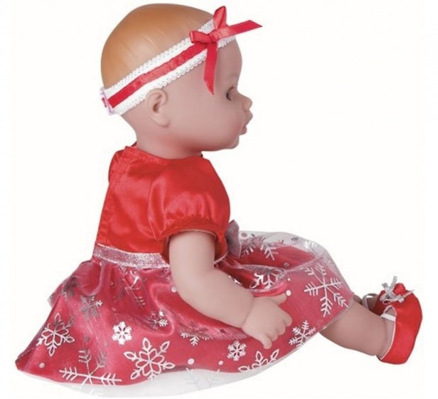 Playtime Baby Snowflake rood meisjes 33 cm