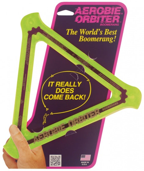 boomerang 29 x 26 cm geel