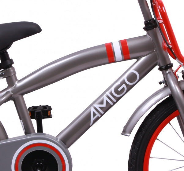 2Cool 20 Inch 30 cm Jongens Terugtraprem Grijs