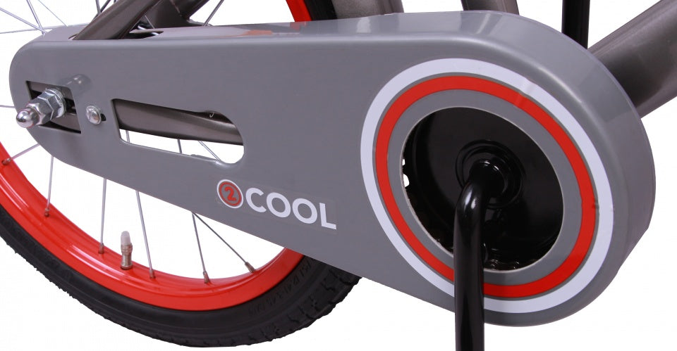 2Cool 20 Inch 30 cm Jongens Terugtraprem Grijs