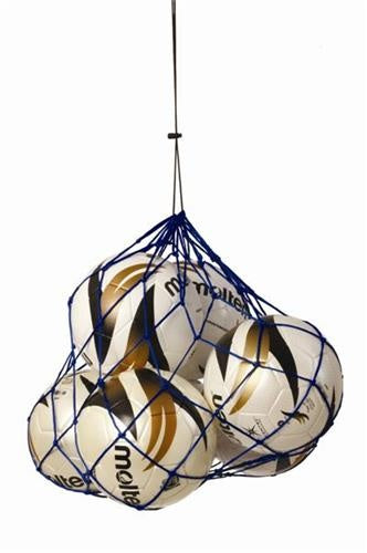 draagnet 5/7 ballen nylon blauw