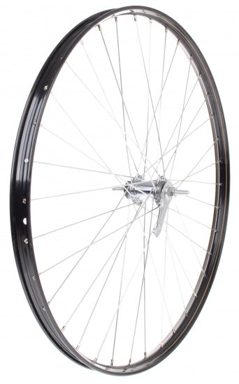 Achterwiel 28 inch terugtraprem staal 36G zwart