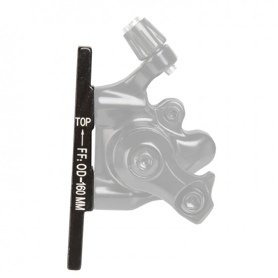 adapter flat mount schijfrem voor 160 mm zwart