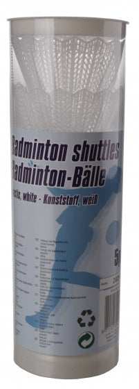 badminton shuttles wit 5 stuks