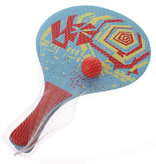 houten beachball set strand 3-delig lichtblauw