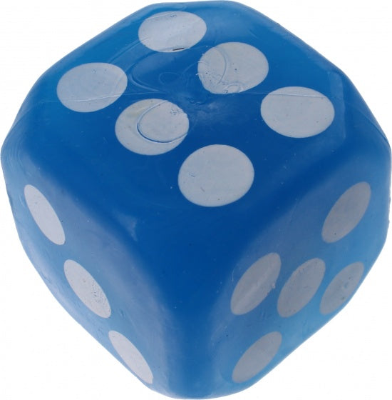 dobbelsteen met lichteffect 4 cm blauw