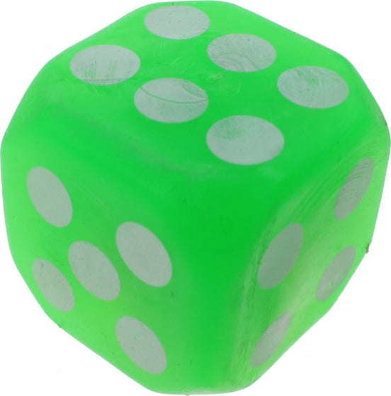 dobbelsteen met lichteffect 4 cm groen