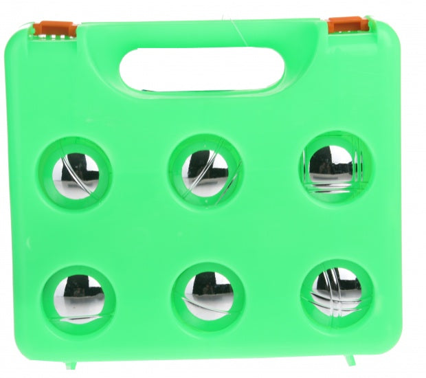 Jeu de Boules set 73 mm zilver/groen