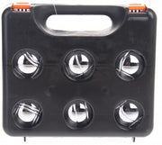 Jeu de Boules set 73 mm zilver/zwart