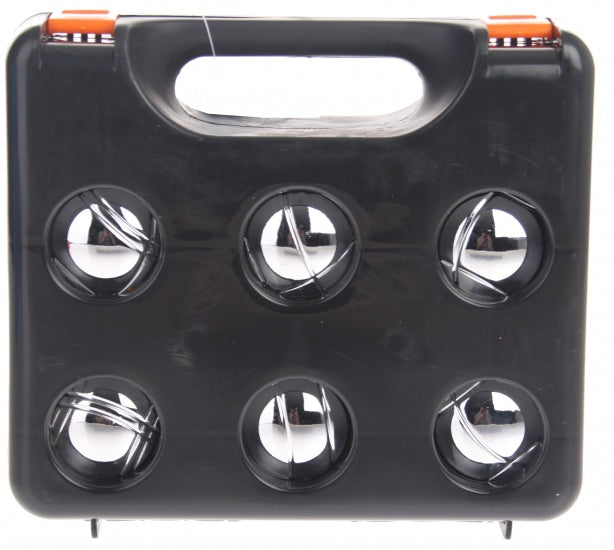 Jeu de Boules set 73 mm zilver/zwart