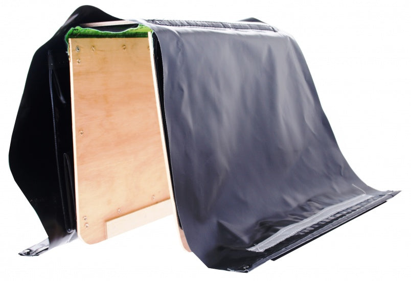 dubbele krantentas 70 L zwart