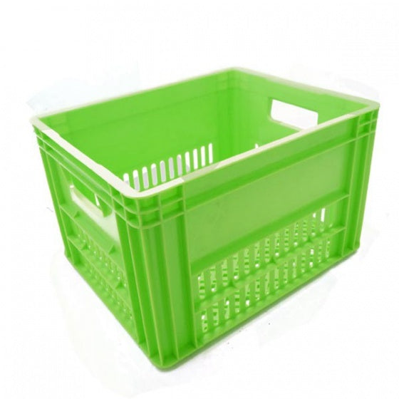kunststof fietskrat 43x35x27 cm lime groen