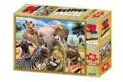 legpuzzel 3D Kids Afrika 63 stukjes