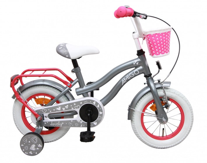 Lovely 12 Inch 22 cm Meisjes Terugtraprem Grijs